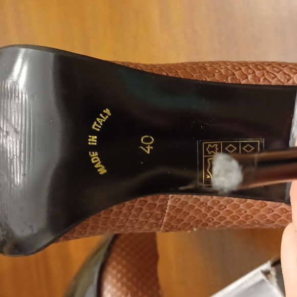 ALDO multi coloured reptile patterned heels - Picture 4 of 11